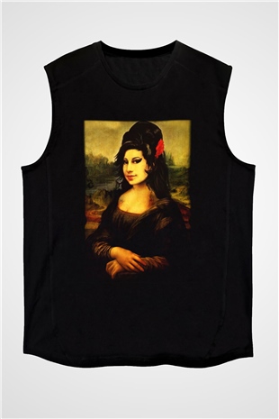 Amy Winehouse Siyah Unisex Kolsuz Tişört