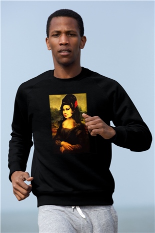 Amy Winehouse Siyah Unisex Sweatshirt
