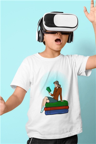 Ana okulu Beyaz Unisex Çocuk Tişört