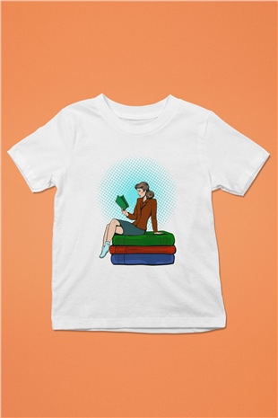 Ana okulu Beyaz Unisex Çocuk Tişört