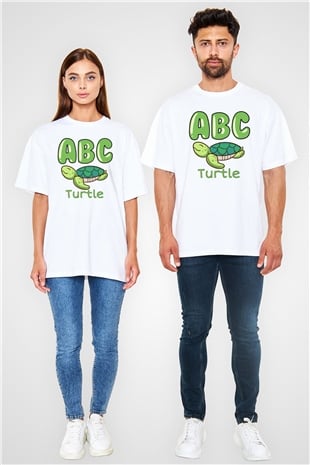 Ana okulu Beyaz Oversize Tişört Oversize T-shirt - TişörtFabrikası