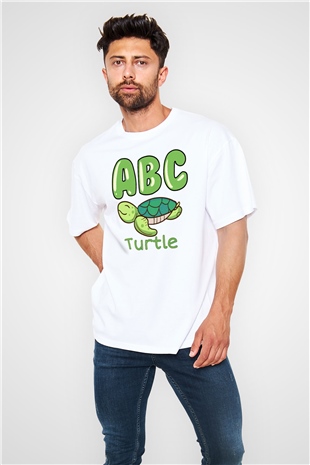 Ana okulu Beyaz Oversize Tişört Oversize T-shirt - TişörtFabrikası