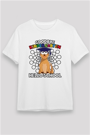 Ana okulu Beyaz Unisex Tişört T-Shirt - TişörtFabrikası