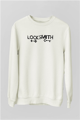 Anahtarcı Beyaz Unisex Sweatshirt