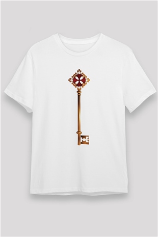 Anahtarcı Beyaz Unisex Tişört T-Shirt - TişörtFabrikası