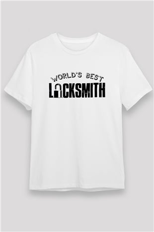 Anahtarcı Beyaz Unisex Tişört T-Shirt - TişörtFabrikası
