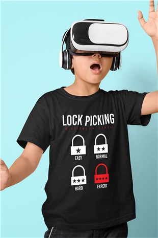 Anahtarcı Siyah Unisex Çocuk Tişört