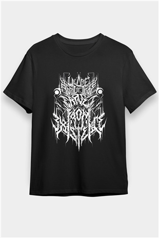 Analepsy Baskılı Unisex Siyah Tişört - Tshirt