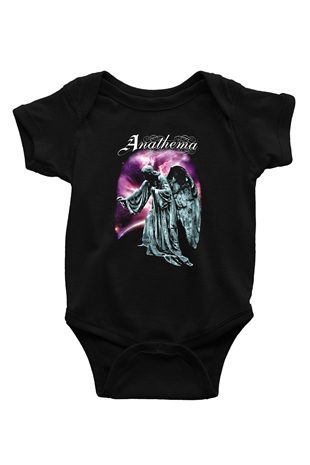 Anathema Baskılı Siyah Bebek Body - Zıbın