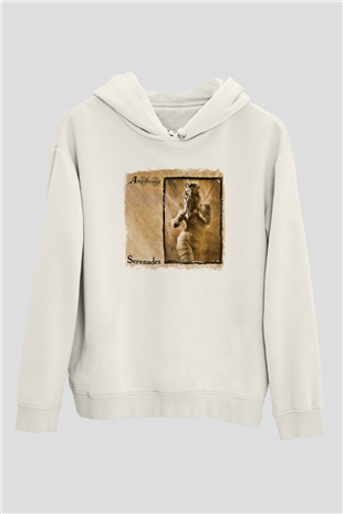Anathema Baskılı Unisex Beyaz Hoodie