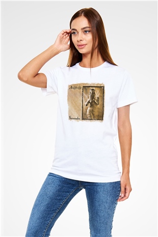 Anathema Baskılı Unisex Beyaz Tişört