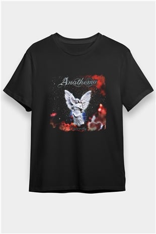 Anathema Baskılı Unisex Siyah Tişört