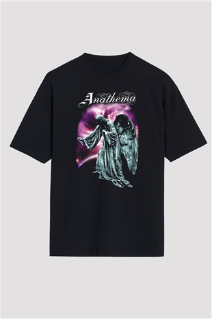Anathema Siyah Unisex Oversize Tişört T-Shirt