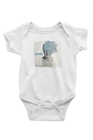 Anberlin Baskılı Unisex Beyaz Bebek Body - Zıbın