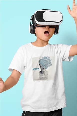 Anberlin Baskılı Unisex Beyaz Çocuk Tişört