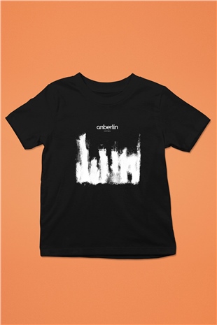 Anberlin Baskılı Unisex Siyah Çocuk Tişört