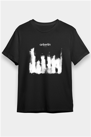 Anberlin Baskılı Unisex Siyah Tişört