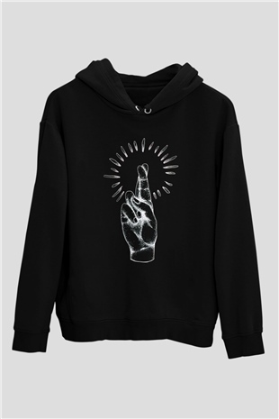 Anberlin Siyah Unisex Kapüşonlu Sweatshirt
