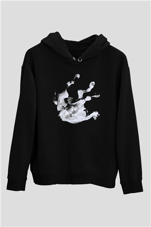 Anberlin Siyah Unisex Kapüşonlu Sweatshirt
