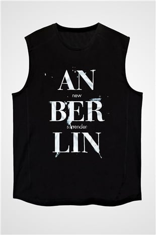 Anberlin Siyah Unisex Kolsuz Tişört