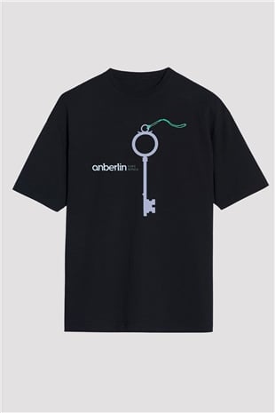 Anberlin Siyah Unisex Oversize Tişört T-Shirt