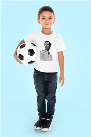 Andy Murray Baskılı Beyaz Unisex Beyaz Çocuk Tişört - Tshirt