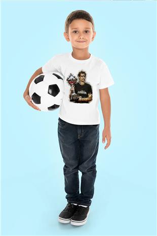Andy Murray Baskılı Beyaz Unisex Beyaz Çocuk Tişört - Tshirt