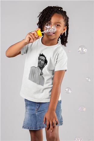 Andy Murray Baskılı Beyaz Unisex Beyaz Çocuk Tişört - Tshirt