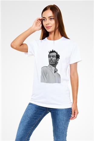 Andy Murray Baskılı Unisex Beyaz Tişört - Tshirt