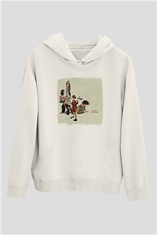 Andy Shauf Baskılı Unisex Beyaz Hoodie