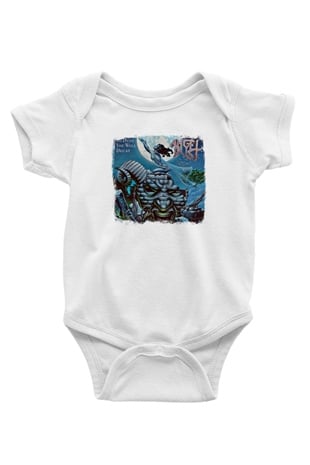 Angel Dust Baskılı Unisex Beyaz Bebek Body - Zıbın
