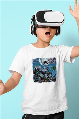 Angel Dust Baskılı Unisex Beyaz Çocuk Tişört
