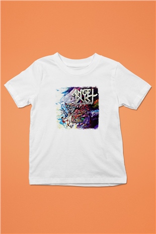 Angel Dust Baskılı Unisex Beyaz Çocuk Tişört