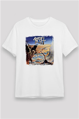 Angel Dust Baskılı Unisex Beyaz Tişört