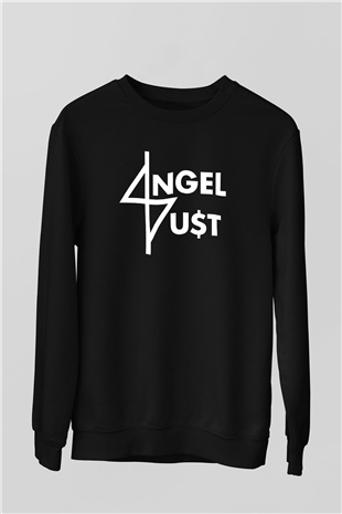 Angel Dust Siyah Unisex Sweatshirt