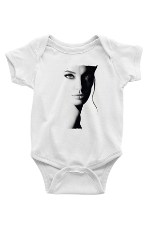 Angelina Jolie Beyaz Bebek Body - Zıbın