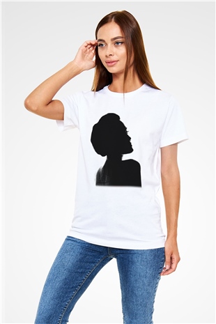 Angelina Jolie Beyaz Unisex Tişört T-Shirt - TişörtFabrikası