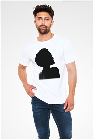 Angelina Jolie Beyaz Unisex Tişört T-Shirt - TişörtFabrikası