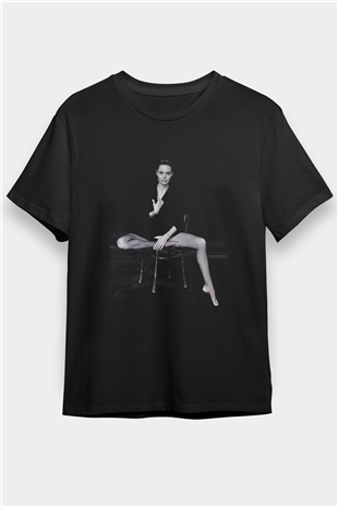Angelina Jolie Siyah Unisex Tişört T-Shirt - TişörtFabrikası
