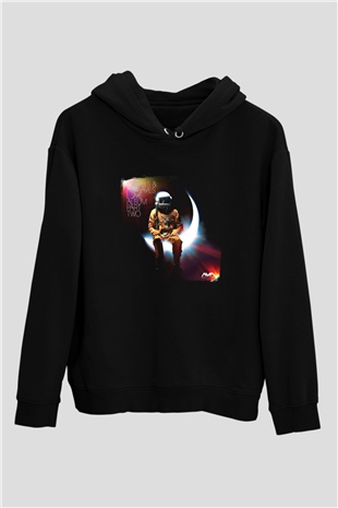 Angels and Airwaves Baskılı Unisex Siyah Hoodie