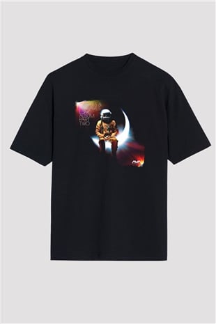 Angels and Airwaves Baskılı Unisex Siyah Oversize Tişört