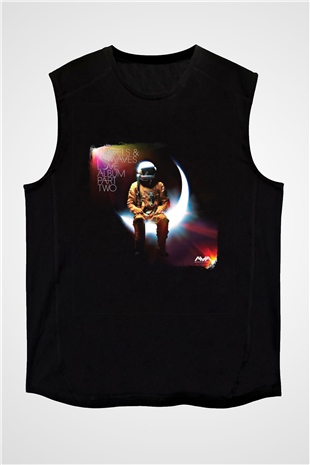 Angels and Airwaves Baskılı Unisex Siyah Kolsuz Tişört