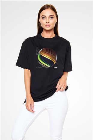 Angels and Airwaves Baskılı Unisex Siyah Oversize Tişört