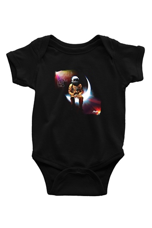 Angels and Airwaves Baskılı Unisex Siyah Bebek Body - Zıbın