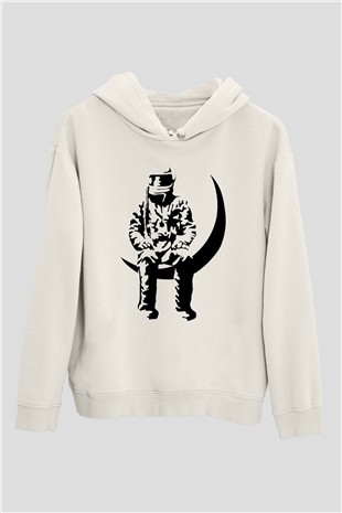 Angels and Airwaves Beyaz Unisex Kapüşonlu Sweatshirt