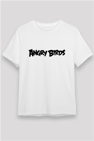 Angry Birds Beyaz Unisex Tişört T-Shirt