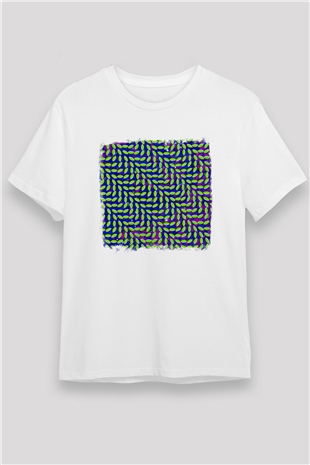 Animal Collective Baskılı Unisex Beyaz Tişört