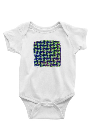 Animal Collective Baskılı Unisex Beyaz Bebek Body - Zıbın