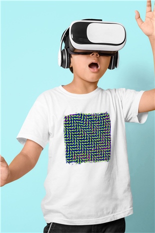 Animal Collective Baskılı Unisex Beyaz Çocuk Tişört