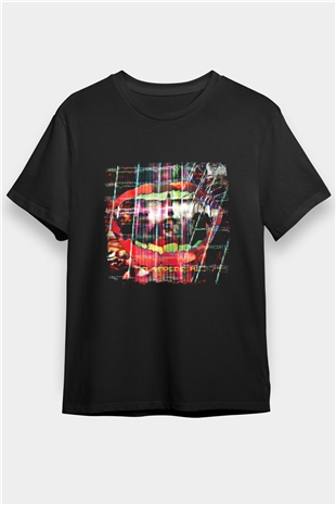 Animal Collective Baskılı Unisex Siyah Tişört